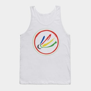 colorful badminton icon Tank Top